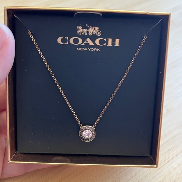 Coach Jewelry - New in box Coach Open Circle Necklace Gold